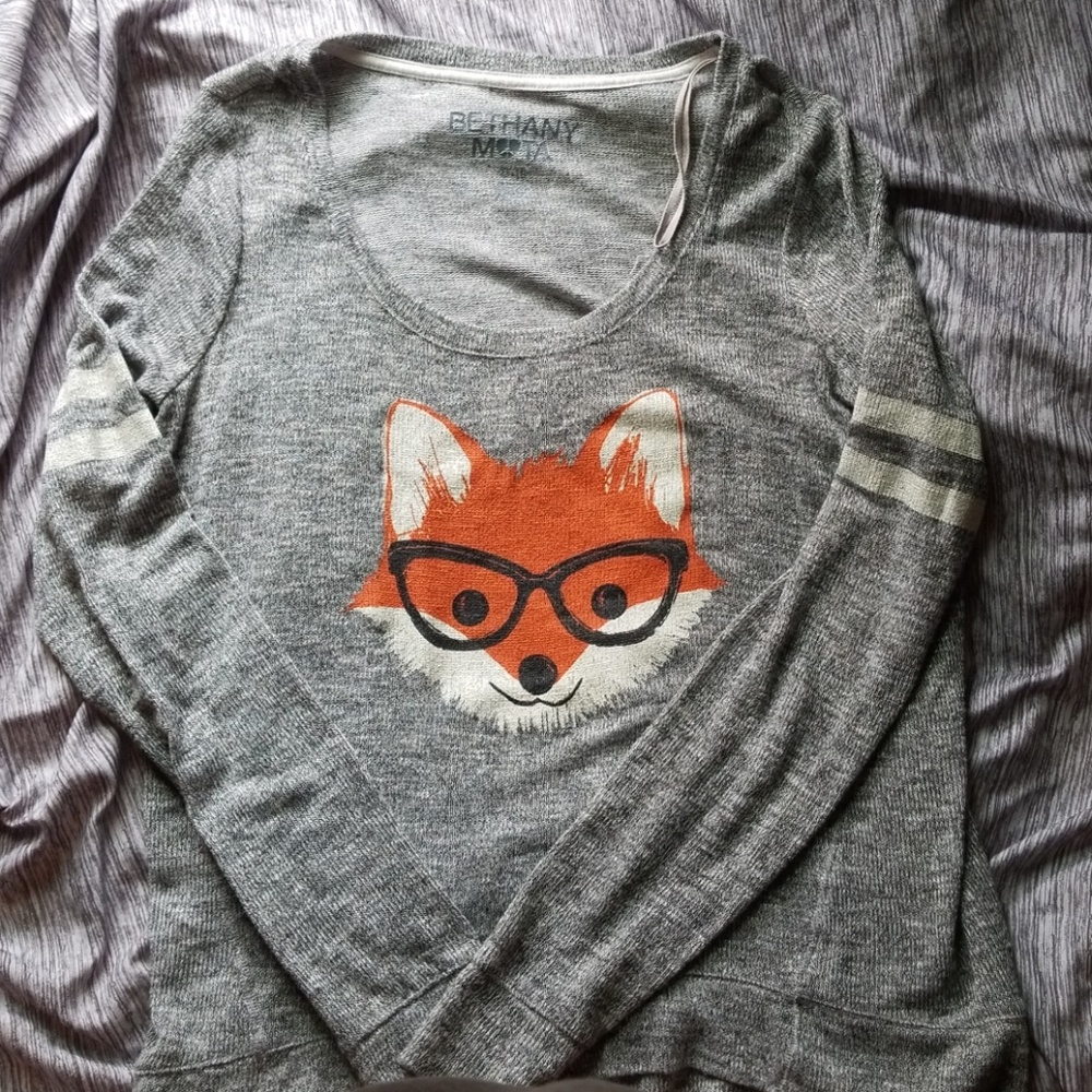 Bethany Mota Fox with Glasses Sweater